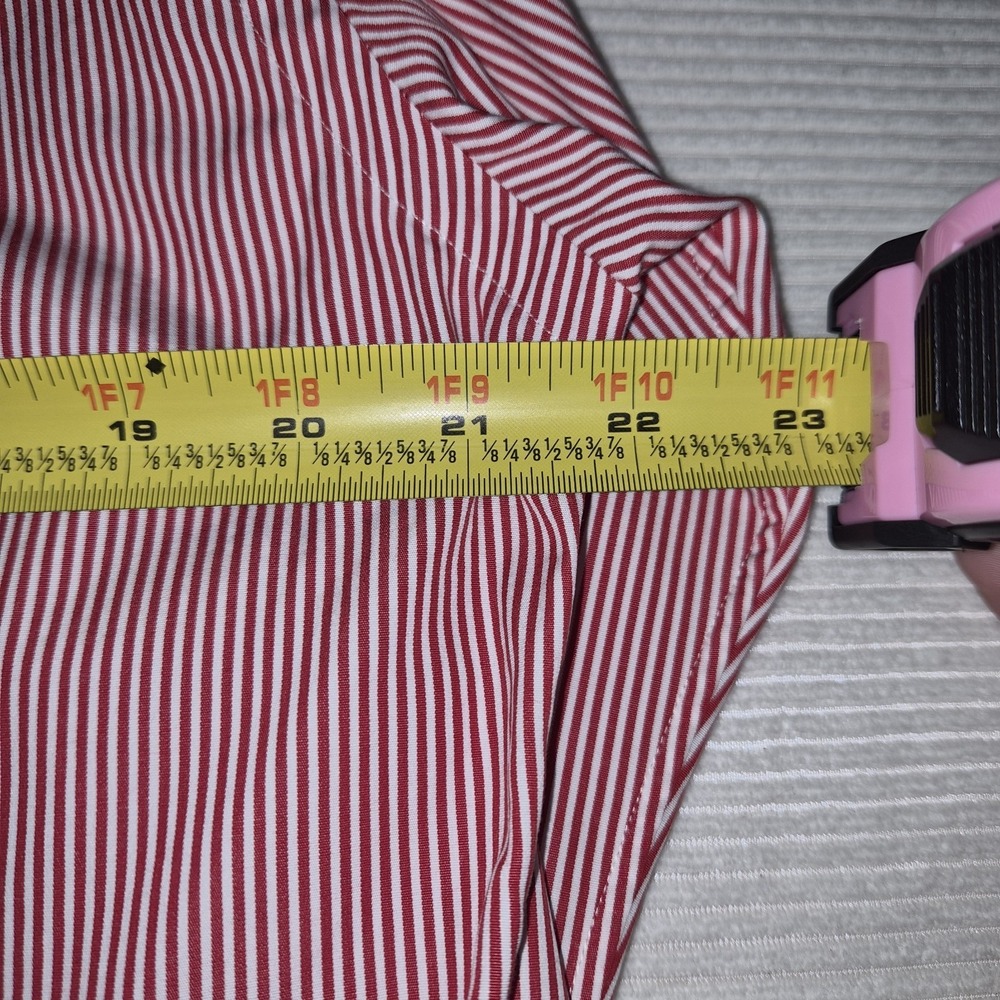 Polo Ralph Lauren Regent Custom Fit Stripe Button Down Shirt Red White Men's... - Picture 7 of 8